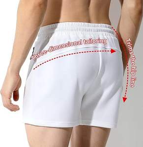 Pantalones Cortos Deportivos Casuales de Cinco Puntos para Hombre, Ecológicos, Transpirables, de Secado Rápido, de una Sola Capa, de Color Sólido - Product Image 4