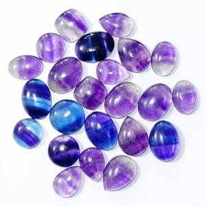 Cabujón de piedras preciosas sueltas de fluorita Natural de la mejor calidad, mezcla de piedras preciosas sueltas de fluorita, forma y tamaño, uso de piedras preciosas para la fabricación de joyas - Product Image 3