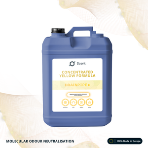 Neutralizador de Olores para Drenajes Fórmula Amarilla: Drenajes, Alcantarillado, Olores de Orina y Heces - Tambor de 25 kg - Concentrado - Product Image 1
