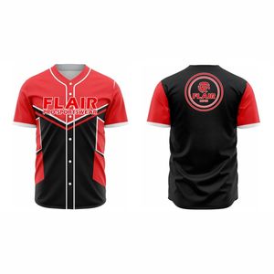 Maillots de softball et de baseball personnalisables de grande taille en polyester respirant à col rond avec imprimé uni par sublimation - Product Image 1