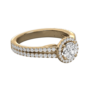 Bague solitaire en or 18 carats pour femmes avec diamant de laboratoire - Product Image 4