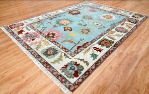 Alfombra de lana anudada a mano de alta Antigüedad 9x12 alfombra de sala de estar multicolor rezando hogar tejido Jacquard conjunto proveedores al por mayor - Product Image 2