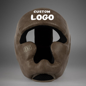 Protector de Cabeza de Boxeo de Cuero PU, Altamente Protector, para MMA, Muay Thai, Kickboxing y Artes Marciales - Product Image 1