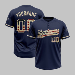 Maillot de baseball unisexe à manches courtes, personnalisé de haute qualité, imprimé en gros par l'usine OEM, uniforme de baseball, maillots de baseball unis - Product Image 1