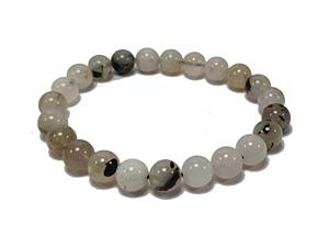 <b>Bracelet</b> Rutilated Quartz Round <b>Bead</b> <b>Bracelet</b> Gemstone Healing Fashion Jewelry <b>Men</b> and Women Gift Energy Meditation - Product Image 5