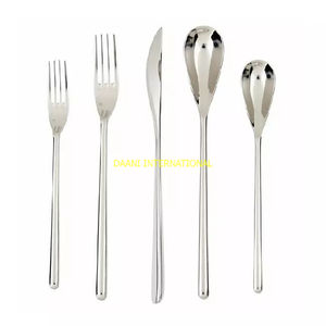 Ensemble de couverts de luxe plaqué or couverts en acier inoxydable couteau fourchette cuillère poignée décorative ensembles de vaisselle pour mariage et hôtel - Product Image 2