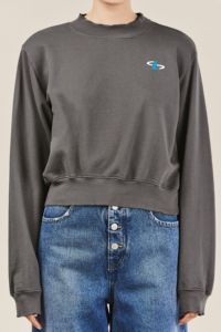 T-shirt pull uni de couleur unie Sweat-shirt avec logo personnalisé - Product Image 4