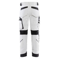 Pantalón de trabajo de algodón transpirable personalizado en color blanco, talla grande, con múltiples bolsillos tipo cargo.