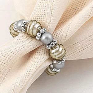 Wooden Eco-Friendly Modern Hand Painted Napkin Ring for Holiday Table Decoration Home Restaurant Festive <b>Dinner</b> <b>Settings</b> for - Product Image 2