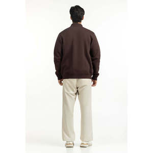 เสื้อคอปกแบบสบายๆ ผ้าถัก ซิปหน้า รุ่น MN-KNZ-WS25-002 ทรงปกติสำหรับฤดูใบไม้ร่วง - Product Image 1