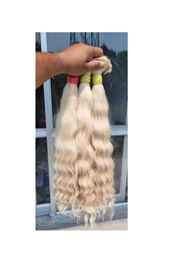 Pelo Rubio indio Pelo Rubio sedoso Trama de pelo rubio Temple Pelo Rubio de buena calidad Pelo Rubio - Product Image 6