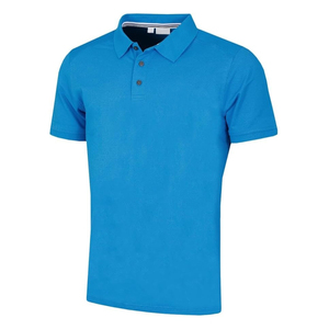 เสื้อโปโลปักลายสำหรับผู้ชายเสื้อโปโลทรงพอดีตัวผ้าโพลีเอสเตอร์น้ำหนักเบาระบายอากาศได้ดีป้องกันริ้วรอยแขนสั้นลำลอง - Product Image 6