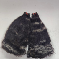 Extensiones de Cabello Humano Remy de la MEJOR CALIDAD, LARGAS, NEGRO, DE UN SOLO TIERRE, SANA, CRUDA, SIN PROCESAR, DE TEMPLO INDIO, SIN CAÍDA