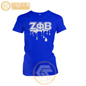 เสื้อยืดผ้าฝ้าย Zeta phi Beta ออกแบบได้เองสำหรับผู้หญิงเหมาะสำหรับการตัดเย็บ - Product Image 5