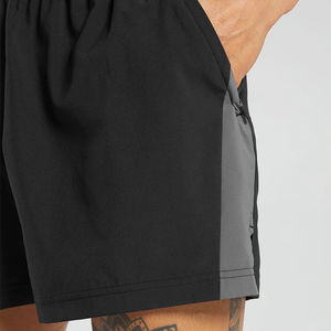 Short de sport vierge personnalisé en spandex Short de fitness en polyester pour hommes Short d'entraînement pour hommes avec service OEM - Product Image 4