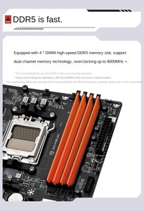 Tarjeta Madre para Computadora Mingxuan MS-Terminator B650M WIFI6 AMD, Interfaz <span class=keywords><strong>B650</strong></span>/AM5, Nueva, Puertos AGP 2X, Aplicación 1P/2P - Product Image 2
