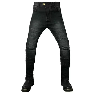 Pantalones de Protección para Motociclismo, Negros, de Mezclilla, sin Mangas, Transpirables, Ajustados, OEM, para Uso en Carretera, HIKE IMPEX CT-5 - Product Image 1