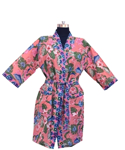 Peignoir de luxe pour femmes 100% coton avec robe longue et manches longues pour l'hiver pour une utilisation en hôtel - Product Image 4