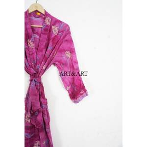 Robe de chambre en soie de style funky élégant de haute qualité, patchwork paisley, satin, vêtements de détente, douce, printemps été, vêtements de nuit - Product Image 3