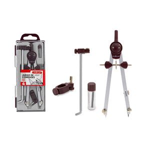 Juego de brújula de metal y plástico con extensión de adaptador de plomo - Product Image 1