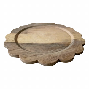Assiette de Présentation Ronde en Bois Écologique pour Table de Cuisine, Technique Polie, Design Classique, Qualité Supérieure pour Commandes en Gros - Product Image 4