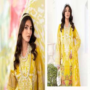 Ramsha Brand Shalwar Kameez Indian and Pakistani Unstitched Luxury <b>Suits</b> of HIGH QUALITY Lawn Fabric Party Wear on Wholesale - Product Image 3