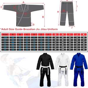 Kimono de Jiu-Jitsu brésilien personnalisable, uniforme pour hommes, adultes, unisexe, 100% coton extensible, séchage rapide, résistant - Product Image 5
