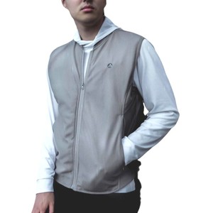 Prêt à expédier hiver meilleur cadeau unisexe gris léger 5v gilet chauffant avec coussins chauffants durables en fibre de carbone - Product Image 4