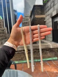 Nuevo diseño Hip Hop Unique 10K/ 14K / 18K Lab Grown Diamond Cadena cubana Joyería para hombres y mujeres - Product Image 2