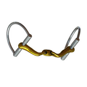 Verbindend Hunter D snaffle bit ปากเป่าทองแดง16mm ทำจากสเตนเลสสตีลอุปกรณ์ฝึกขี่ม้า - Product Image 2