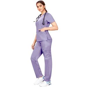 Trajes de fregado de punto para hombre DSV, 5 bolsillos, etiqueta privada personalizable para médicos, dentistas, veterinarios, enfermeras, profesionales de la salud - Product Image 4