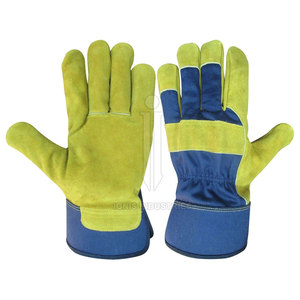 Heavy Duty <b>Anti</b> Slip Working <b>Gloves</b> <b>Cut</b> Resistant Leather Working <b>Gloves</b> Safety Work Wear Working <b>Gloves</b> - Product Image 1