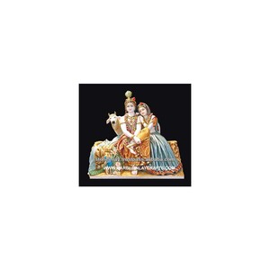 Marble White Radha Krishna Murti - Product Image 1