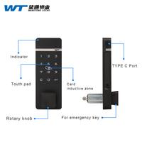 Meuble intelligent personnalisable avec clavier numérique RFID noir, armoire de rangement à mot de passe, serrure de casier à carte, compatible Tuya en option
