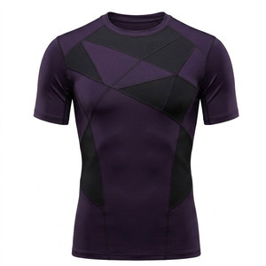 Fresh <b>Men</b> Compression T-Shirts Short Sleeve <b>Stretch</b> Fitness Workout Shirt Breathable Training Running Sportswear Quick Dry - Product Image 1