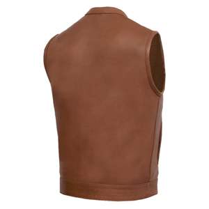 Gilet de moto de course de meilleure qualité pour hommes, design classique, logo personnalisé, cuir véritable à la mode pour l'hiver, nouveauté - Product Image 2
