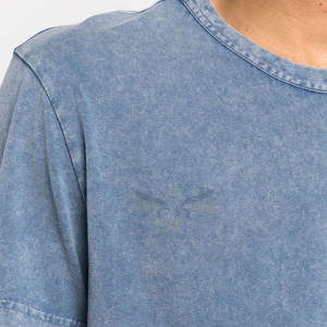 T-shirt délavé à l'acide avec logo personnalisé pour hommes en gros T-shirts décontractés à manches courtes délavés à l'acide - Product Image 6