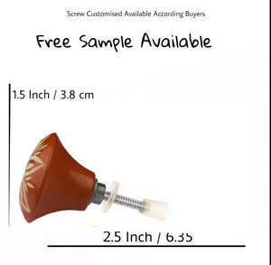 ลูกบิดประตูลิ้นชักทำจากไม้ทองเหลืองสลักลายกระดูกทำจากเรซินสีแดงสำหรับห้องครัวห้องนอนโรงแรมโรงเรียนเฟอร์นิเจอร์ - Product Image 3