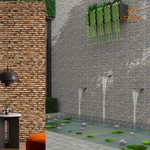 Revêtement mural en céramique imperméable mat Carreaux de pierre d'extérieur Designs de surface à haute profondeur Azulejoz Porcelanato pour murs extérieurs - Product Image 5