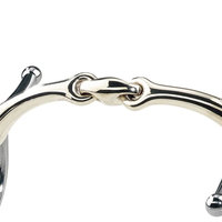 Mors de cheval en acier inoxydable à joues pleines 16 mm – Équipement d'équitation