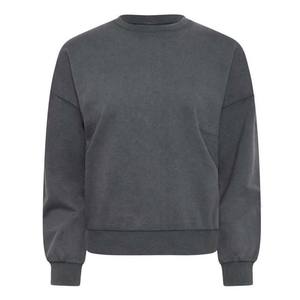 Clothing Manufacturer Hoodies Sweatshirts Women's Clothing Pullover Blank Sweatshirts Grey Color Cotton Fleece <b>Crewneck</b> All Size - Product Image 5