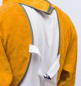 Tablier de soudage pleine longueur pour travaux d'atelier de meulage et de découpe Tablier de soudage en cuir renforcé conçu pour les longues heures - Product Image 3