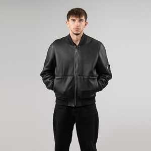 Chaqueta de cuero elegante para hombre de diferentes colores disponibles en el mejor precio de venta Chaqueta de cuero para hombre Venta al por mayor superior - Product Image 1