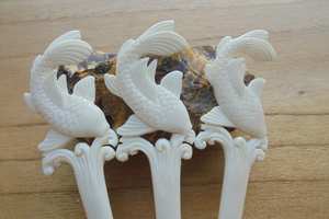 Pasador/Pinza para el Cabello Hecho a Mano con Hueso Natural Ecológico Moderno, Soporte para Moño Tradicional, Accesorios para el Cabello de Moda, Objeto de Colección Artístico - Product Image 2