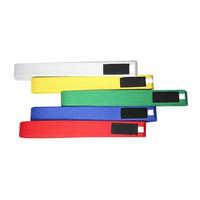 Cinturón de último estilo para Karate Diseño personalizado Precio al por mayor con logotipo personalizado Cinturón de artes marciales para Karate