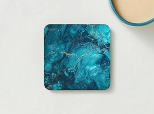 ที่รองแก้วหินอ่อนและสีทองสีเขียวนกเป็ดน้ำไม้ก๊อกสีชมพูสีฟ้าและสีขาวได้รับการตกแต่งสไตล์โบฮีเมียนของขวัญขึ้นบ้านใหม่ที่หรูหรา - Product Image 4