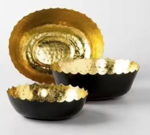 Recién llegado, centro de mesa Foiling, cuenco decorativo de frutas doradas, decoración exclusiva al por mayor para el hogar, el mejor regalo para sala de estar - Product Image 5