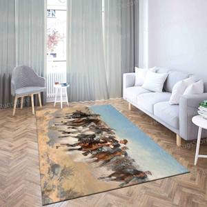 Alfombras de Animales, Alfombra de Felpa Suave No Tejida con Diseño de Caballos de Juguete de The Fourth Troopers - Product Image 4