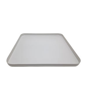 Bandeja cuadrada de hierro para servir, bandeja decorativa de Color verde brumoso para cocina y decoración de boda, hecha a mano, personalizada - Product Image 6