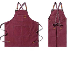 Uniforme de Chef impermeable cocina Hotel uniformes salón delantal camarero uniforme algodón Barista delantales personalizados - Product Image 1